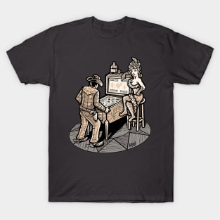 Shootenanny Pinball Cowboy Saloon Arcade T-Shirt